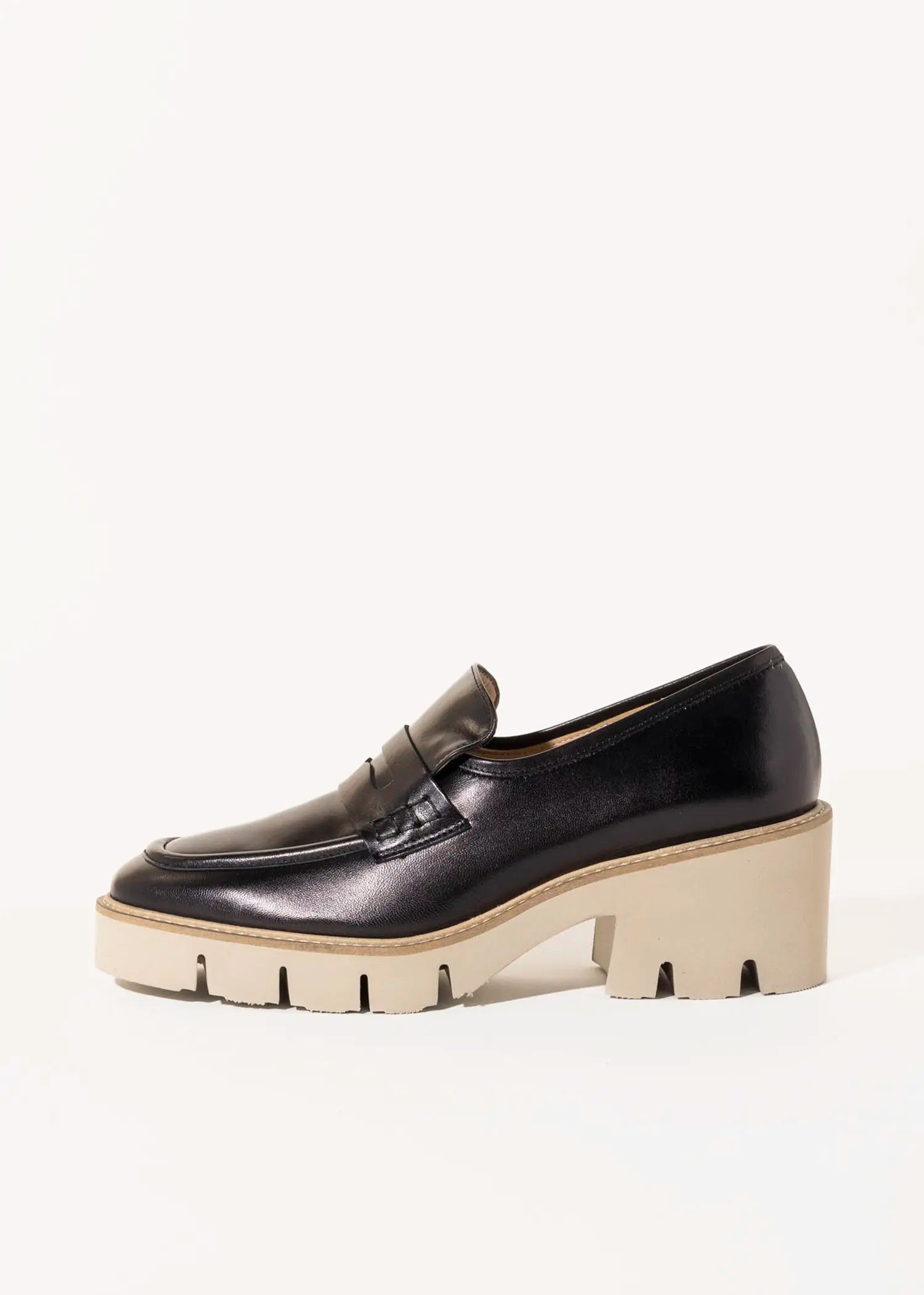 swatch_black leather heeled loafer heels