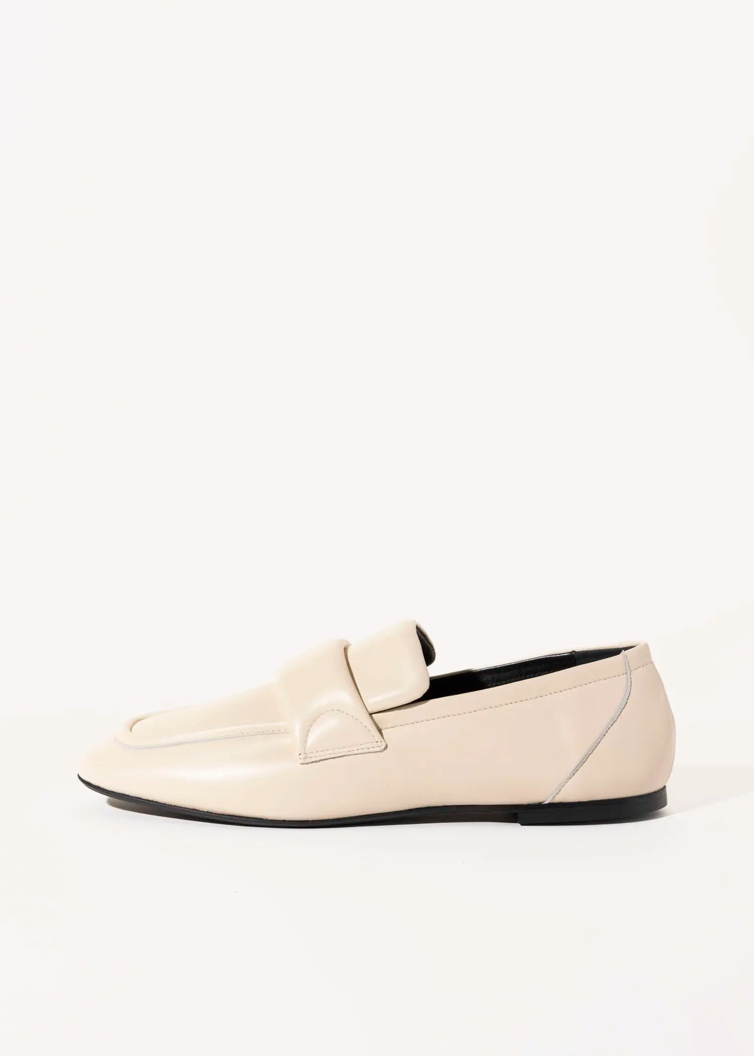 swatch_ivory leather leather loafer flat shoes