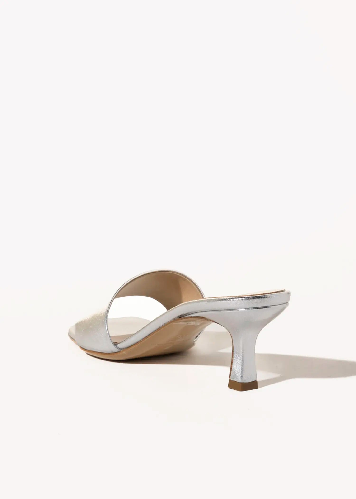 swatch_silver leather slide sandal heeled sandals