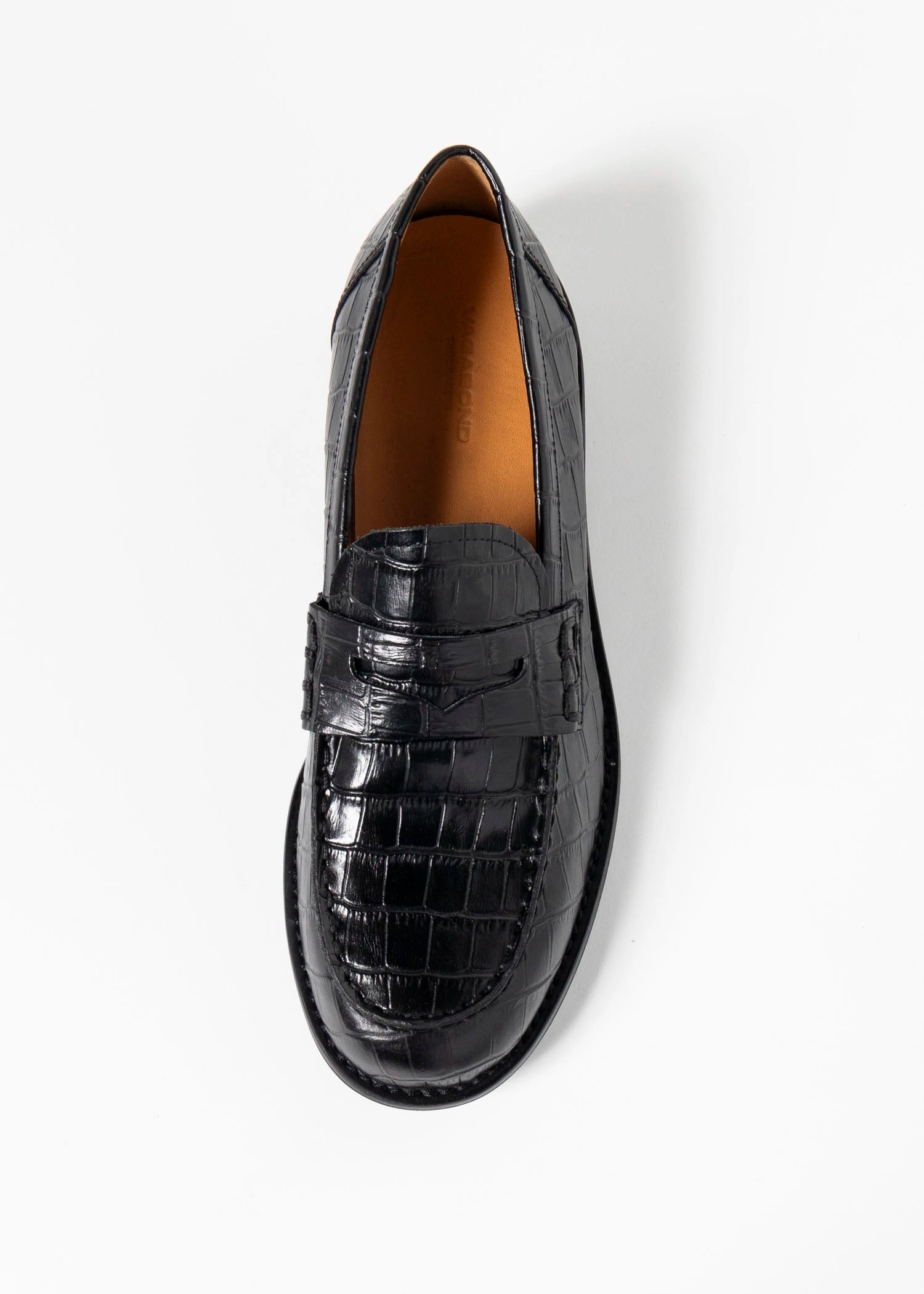 swatch_Black Croco vagabond linn loafer