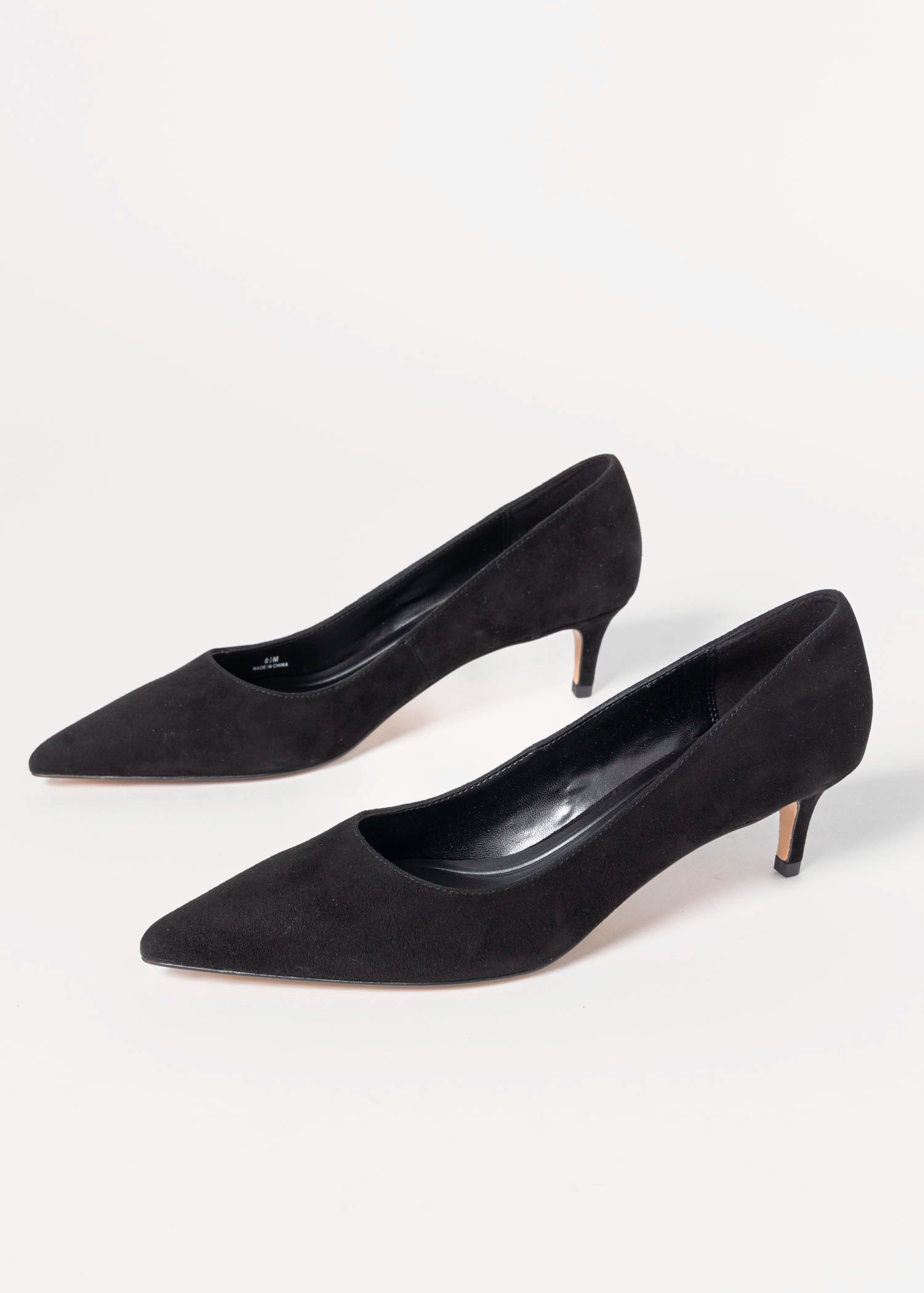 swatch_Black Suede pelle moda aeri pump