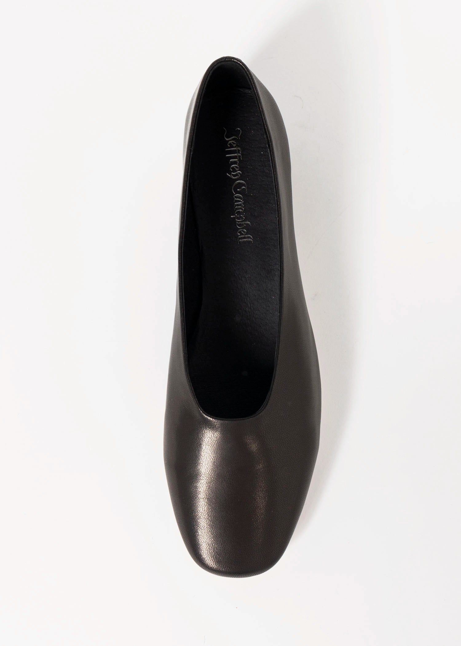 swatch_Black Leather jeffrey campbell trustee leather pump
