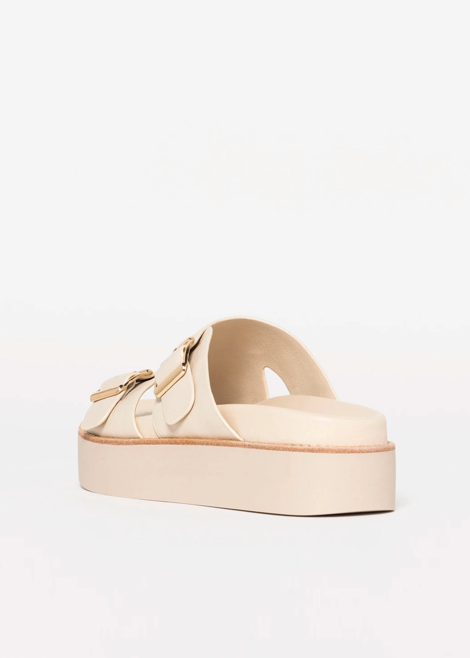 swatch_Milk Leather silent d gizella platform sandal