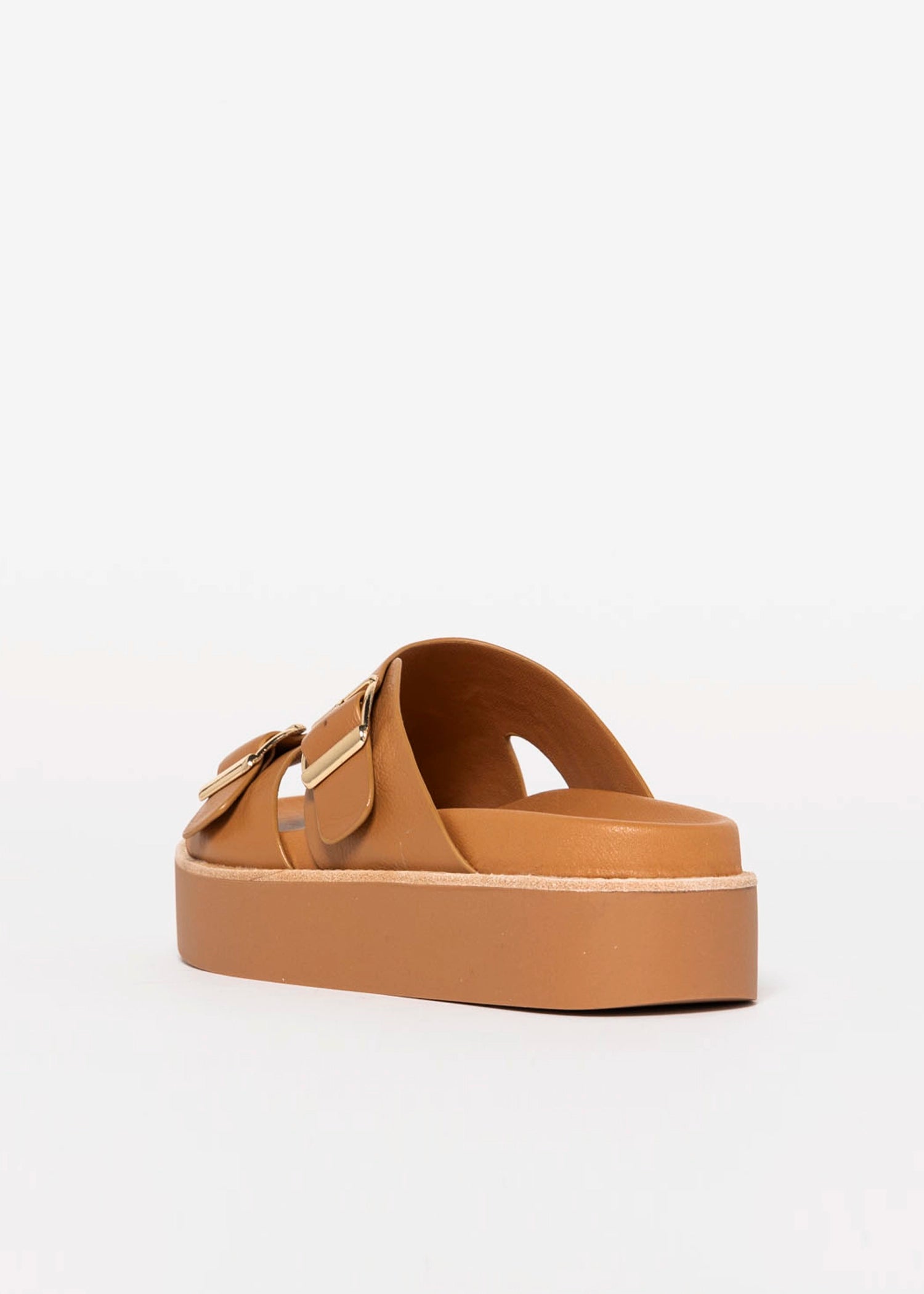 swatch_Tan Leather silent d gizella platform sandal