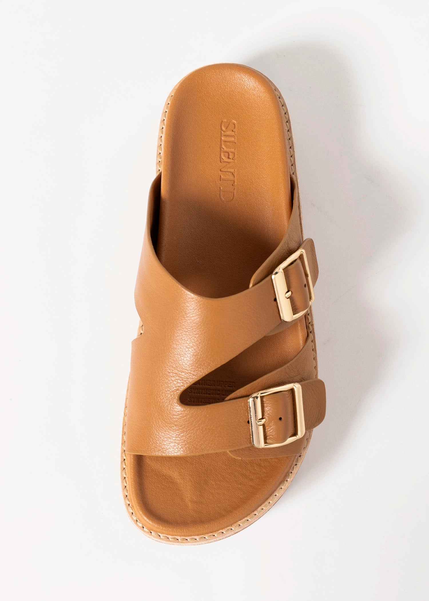 swatch_Tan Leather silent d gizella platform sandal