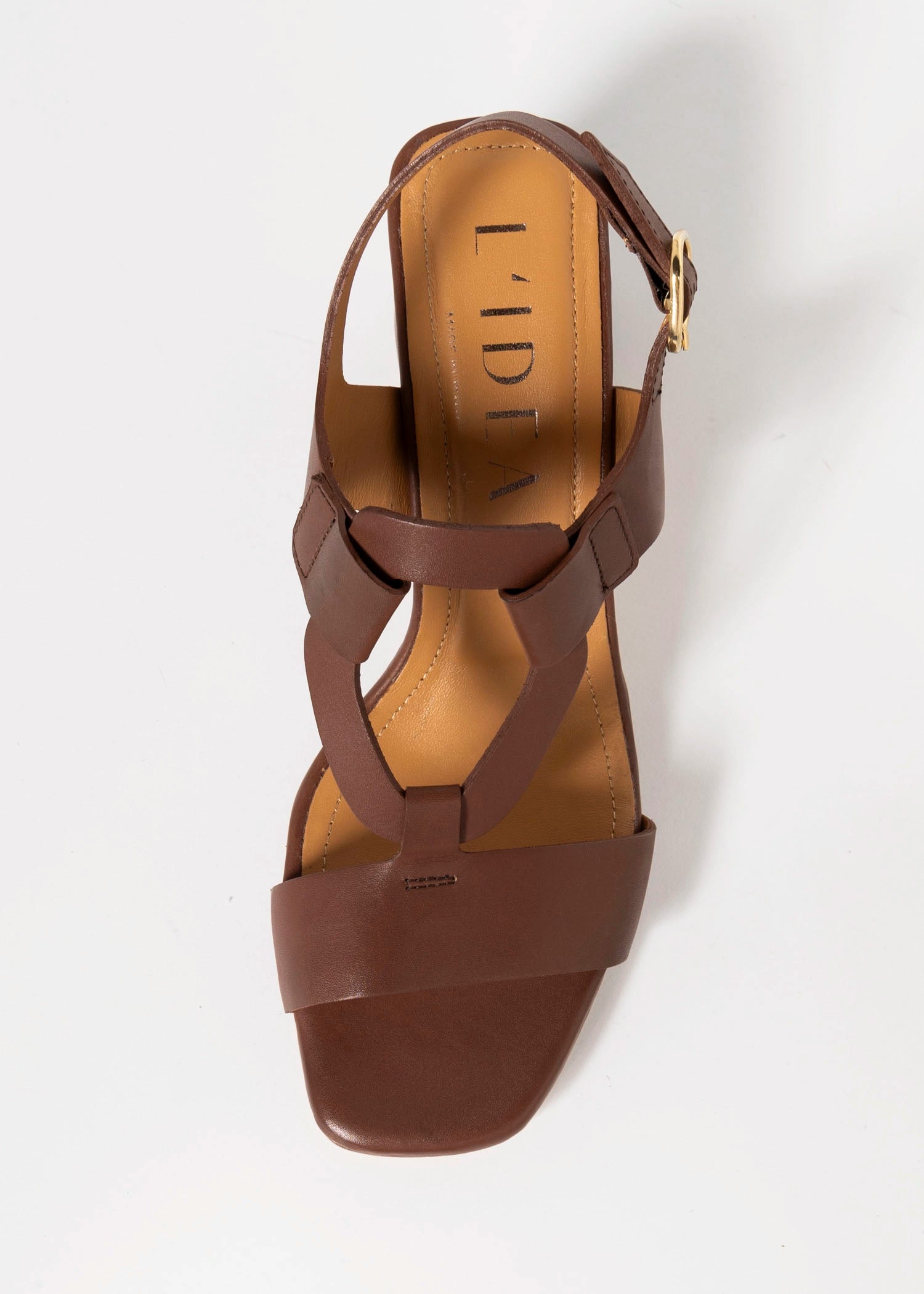 swatch_Brown Leather heeled leather sandal