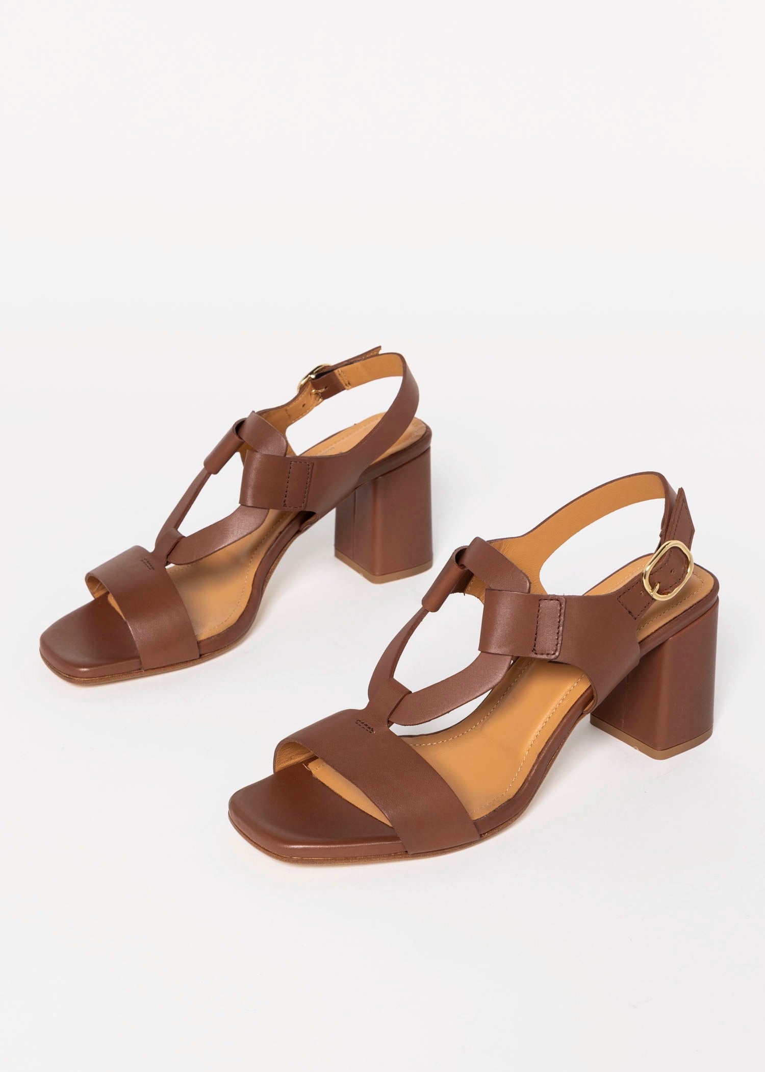 swatch_Brown Leather heeled leather sandal