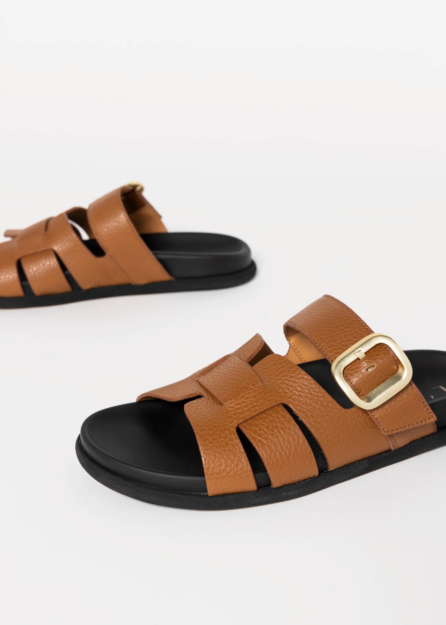 swatch_Cuoio Leather l'idea slide sandal