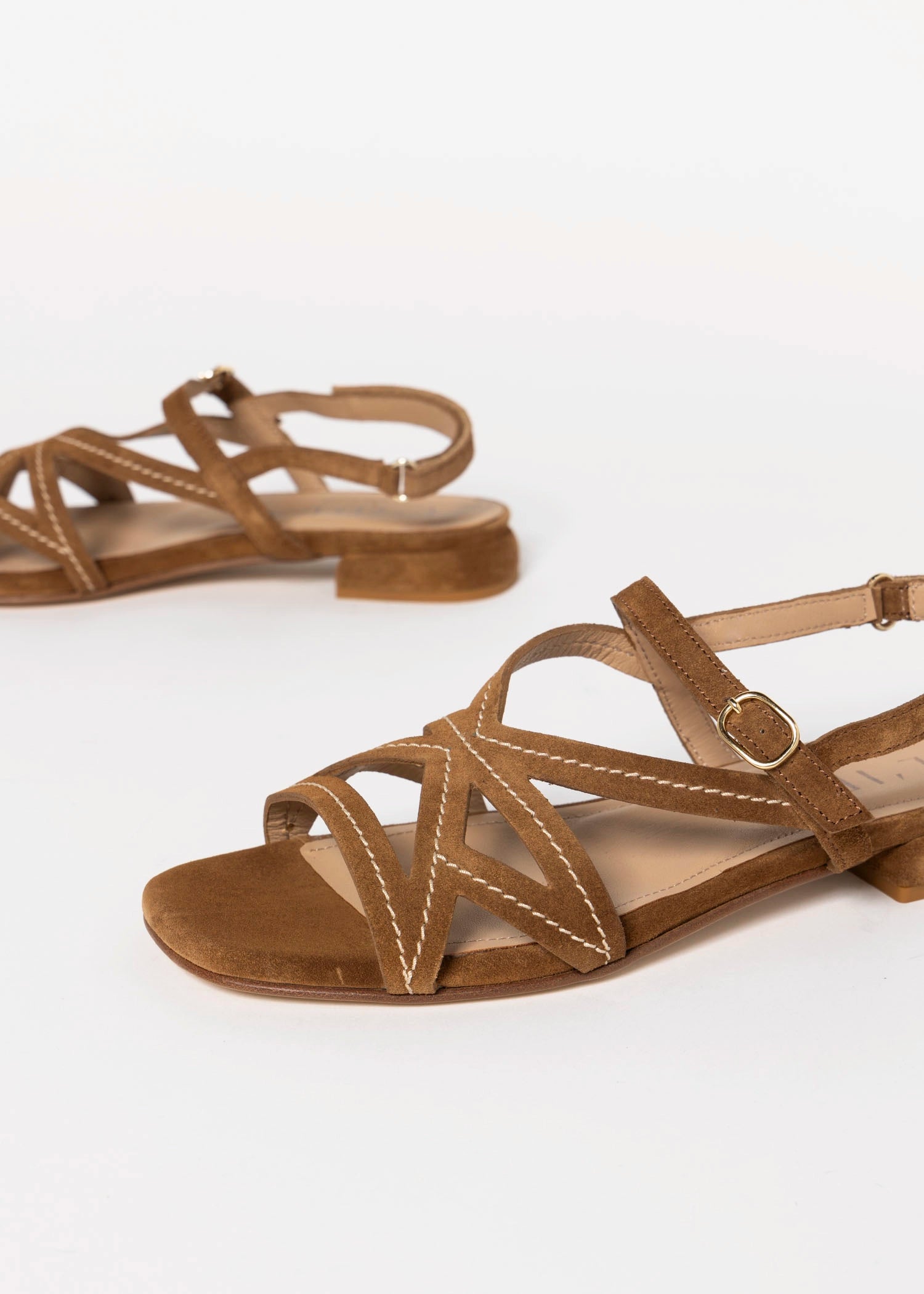 swatch_Whiskey Suede l'idea flat strappy sandal
