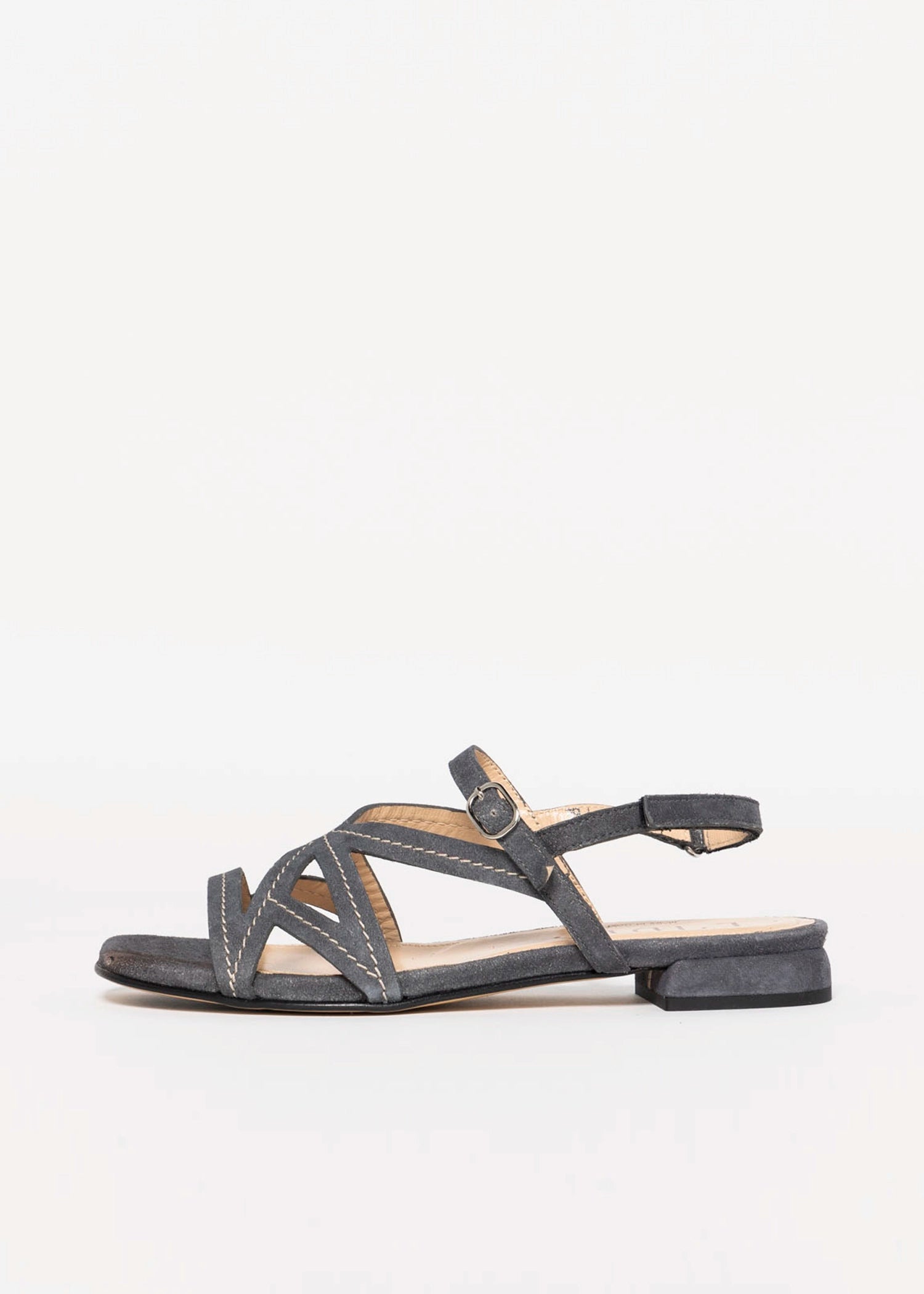 swatch_Charcoal Suede l'idea flat strappy sandal