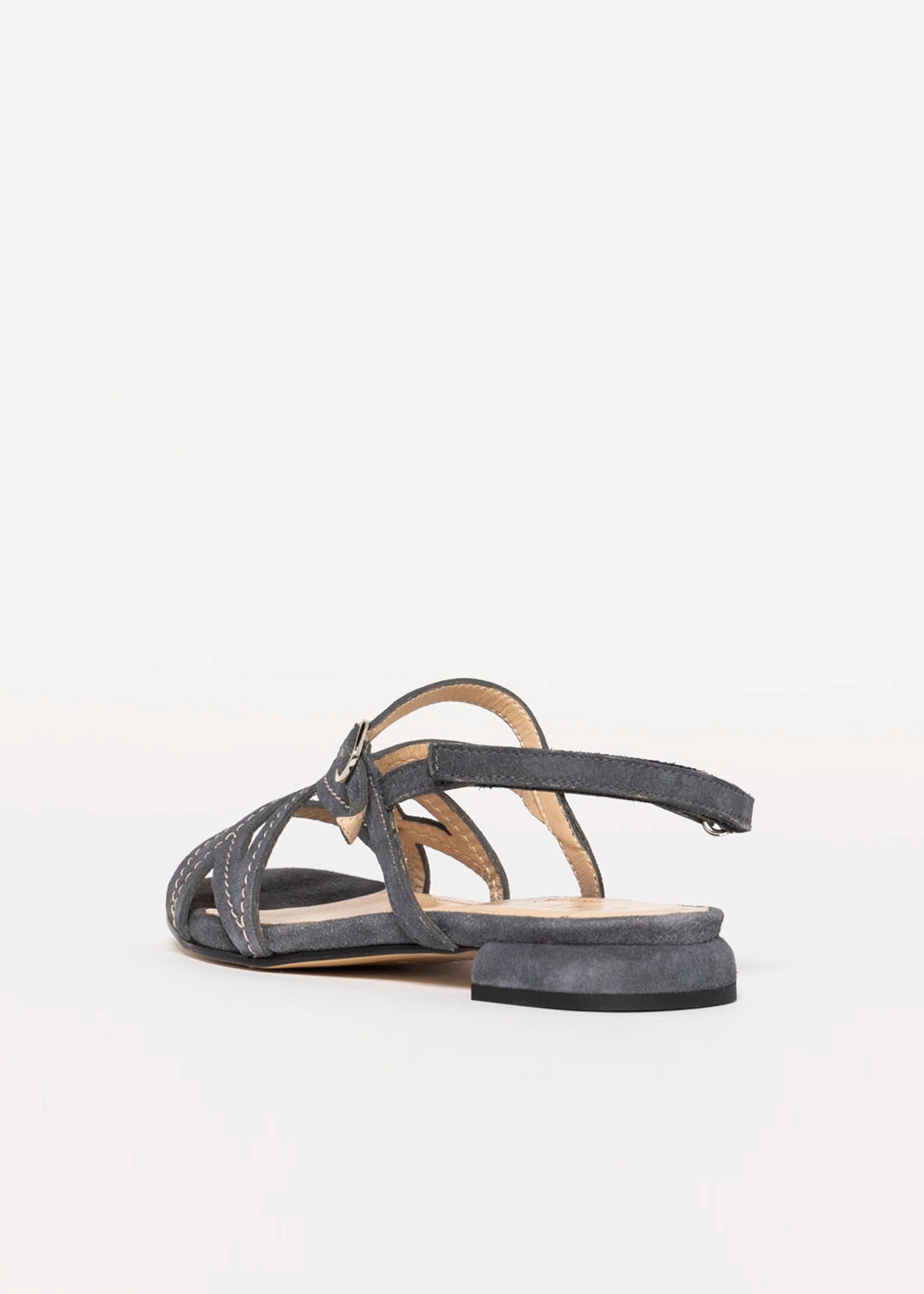 swatch_Charcoal Suede l'idea flat strappy sandal