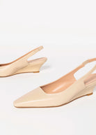 swatch_Beige Leather slingback wedge