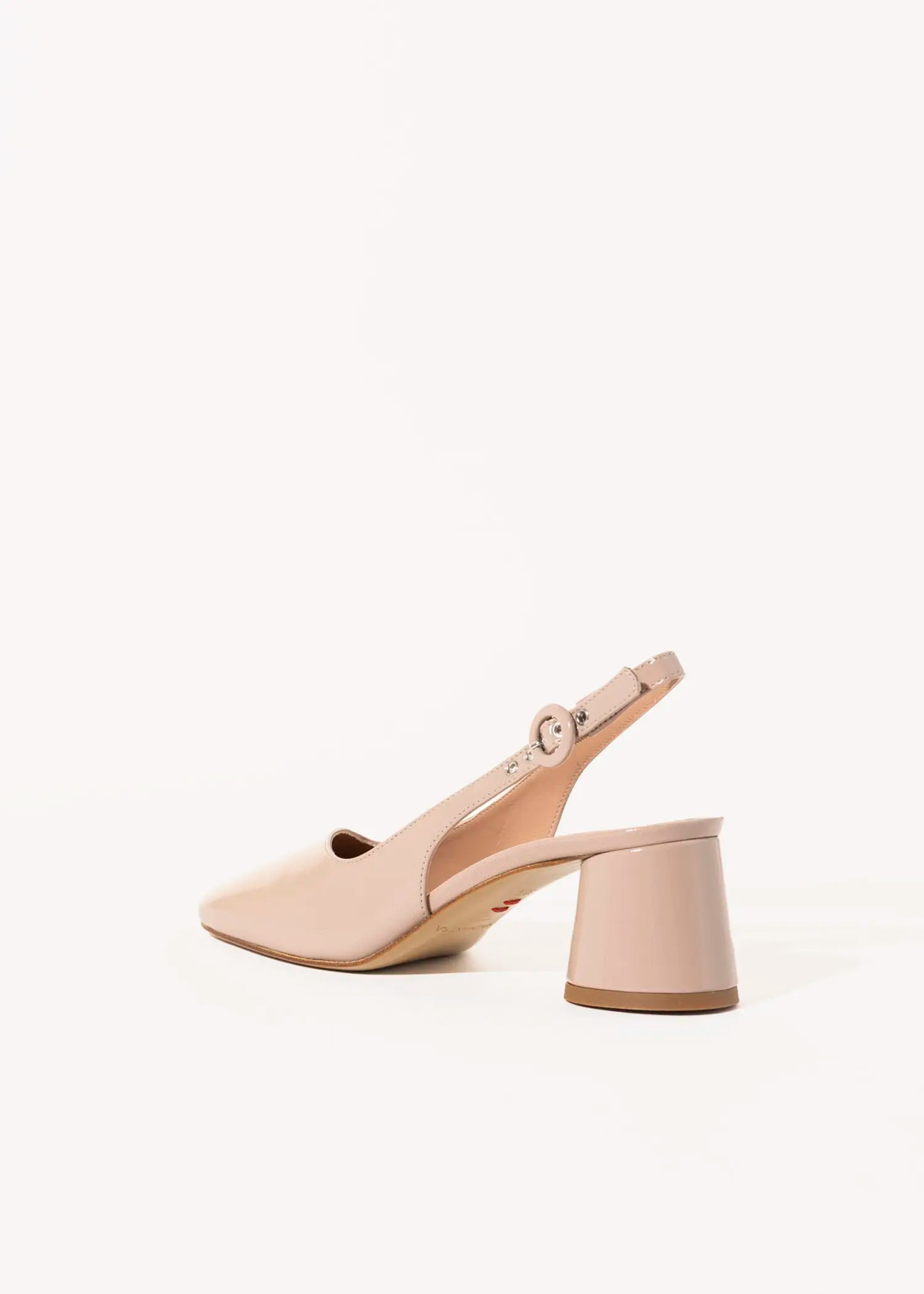 swatch_beige patent cala slingback pump heels