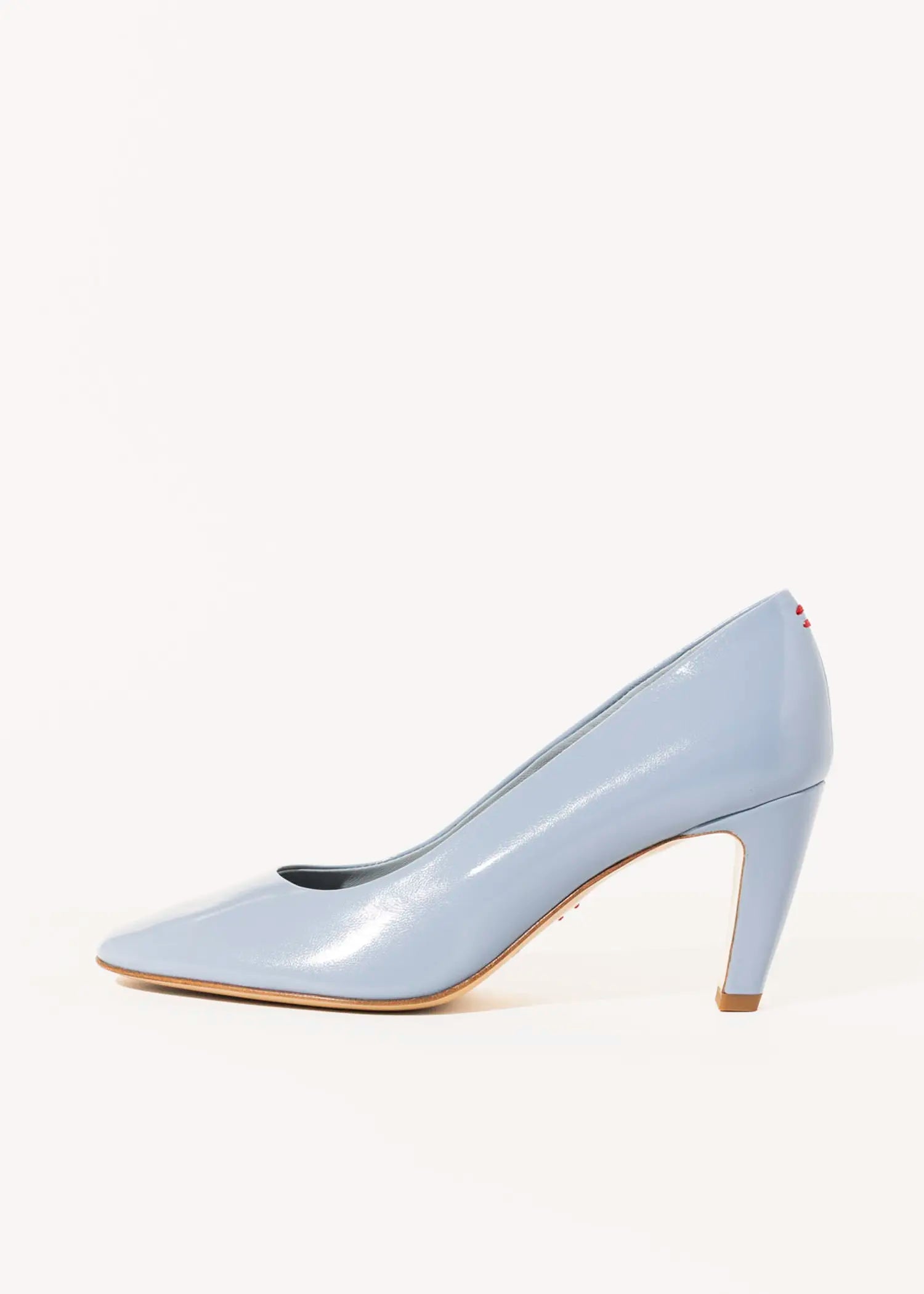 swatch_light blue patent dora round toe pump heels