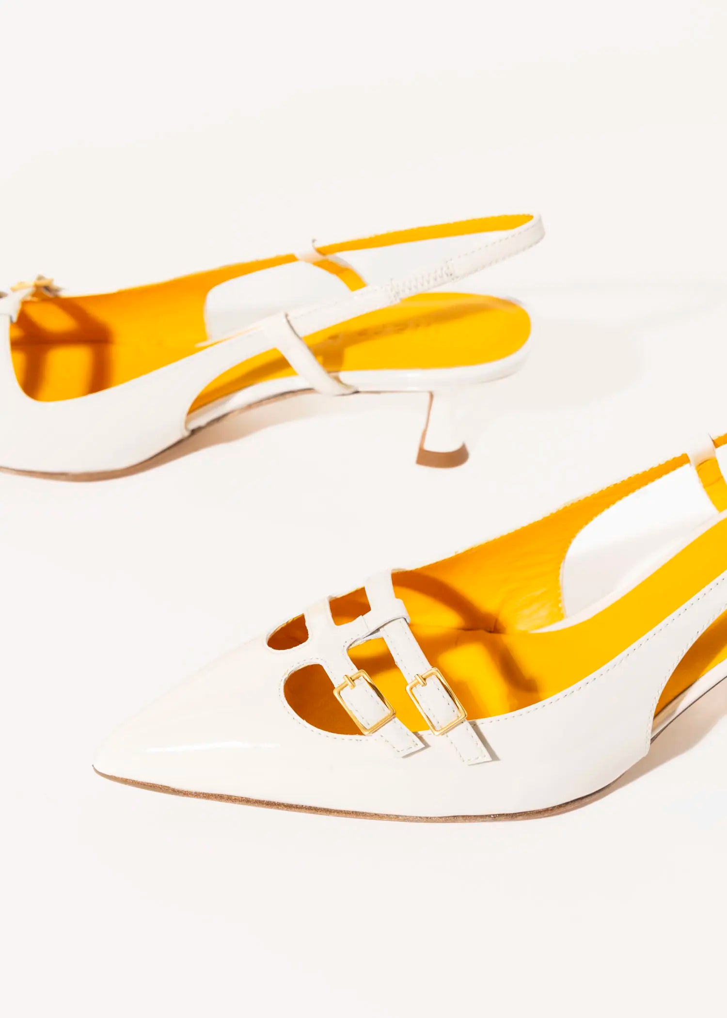 swatch_cream patent t-bar slingback pump heels