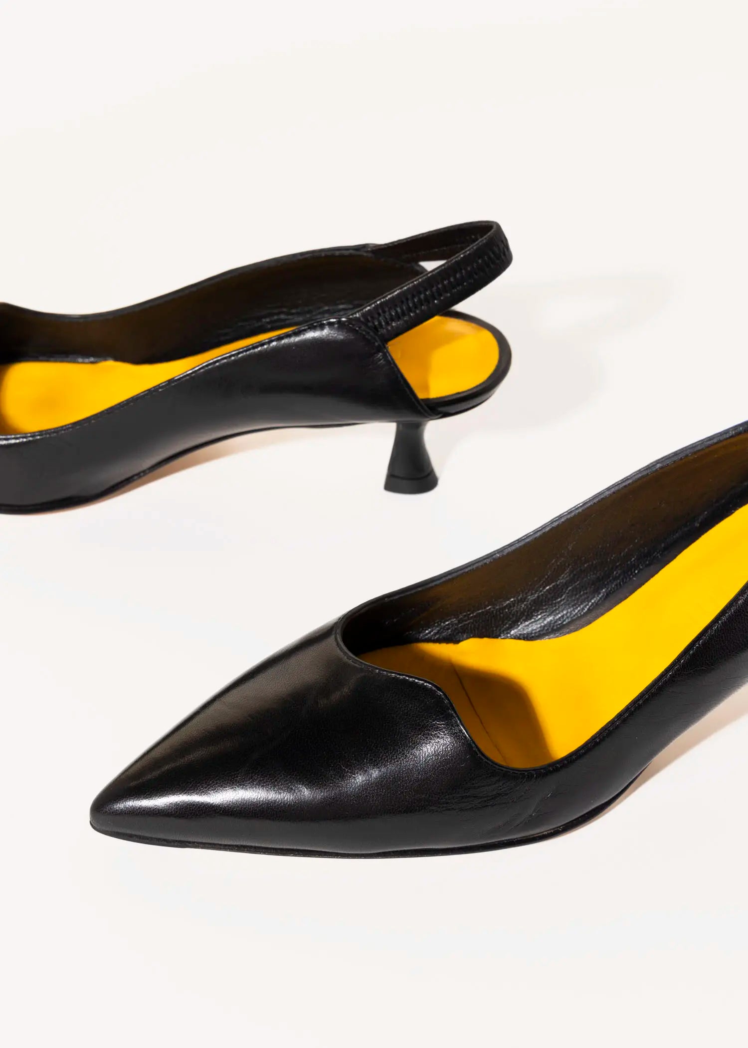 swatch_black leather leather slingback pump heels