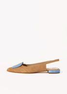 swatch_sand suede slingback flat flat shoes