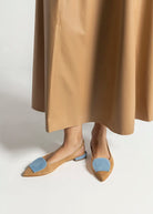 swatch_sand suede slingback flat flat shoes