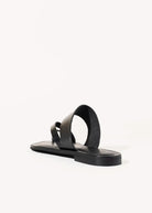 swatch_black leather leather toe ring sandal flat sandals