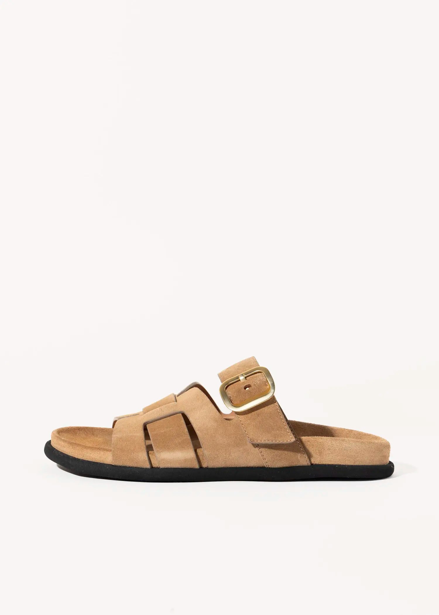swatch_tobacco suede suede slide sandal flat sandals