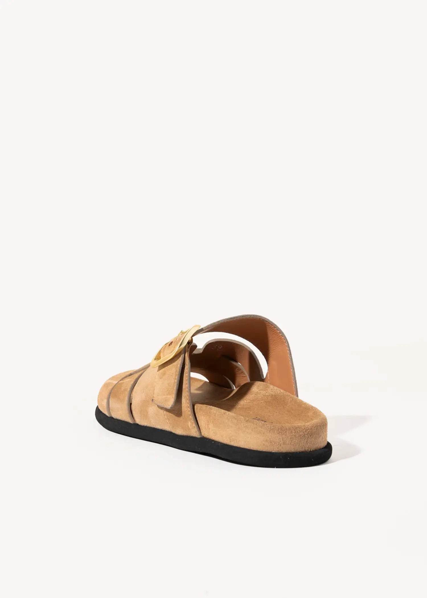 swatch_tobacco suede suede slide sandal flat sandals