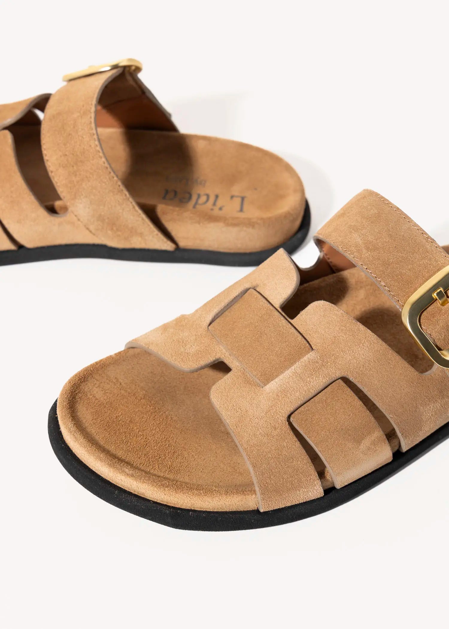 swatch_tobacco suede suede slide sandal flat sandals