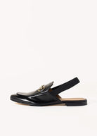 swatch_black leather slingback loafer flat shoes