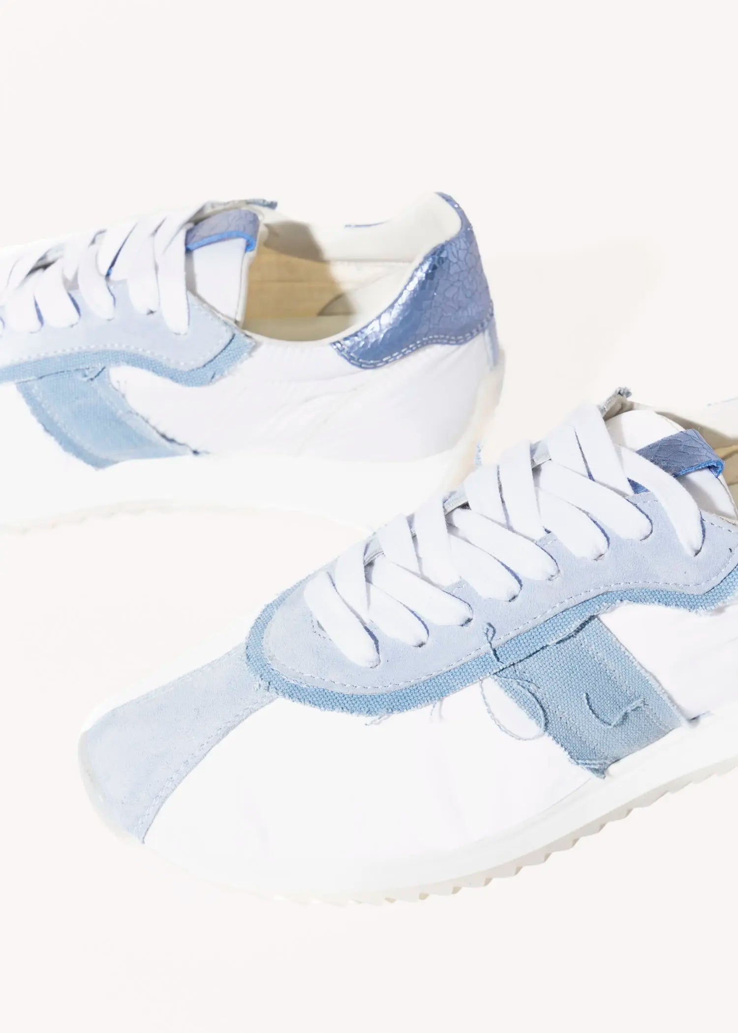 swatch_white/blue nylon sneaker shoes