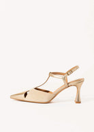 swatch_Sand/Platino pia leather pump