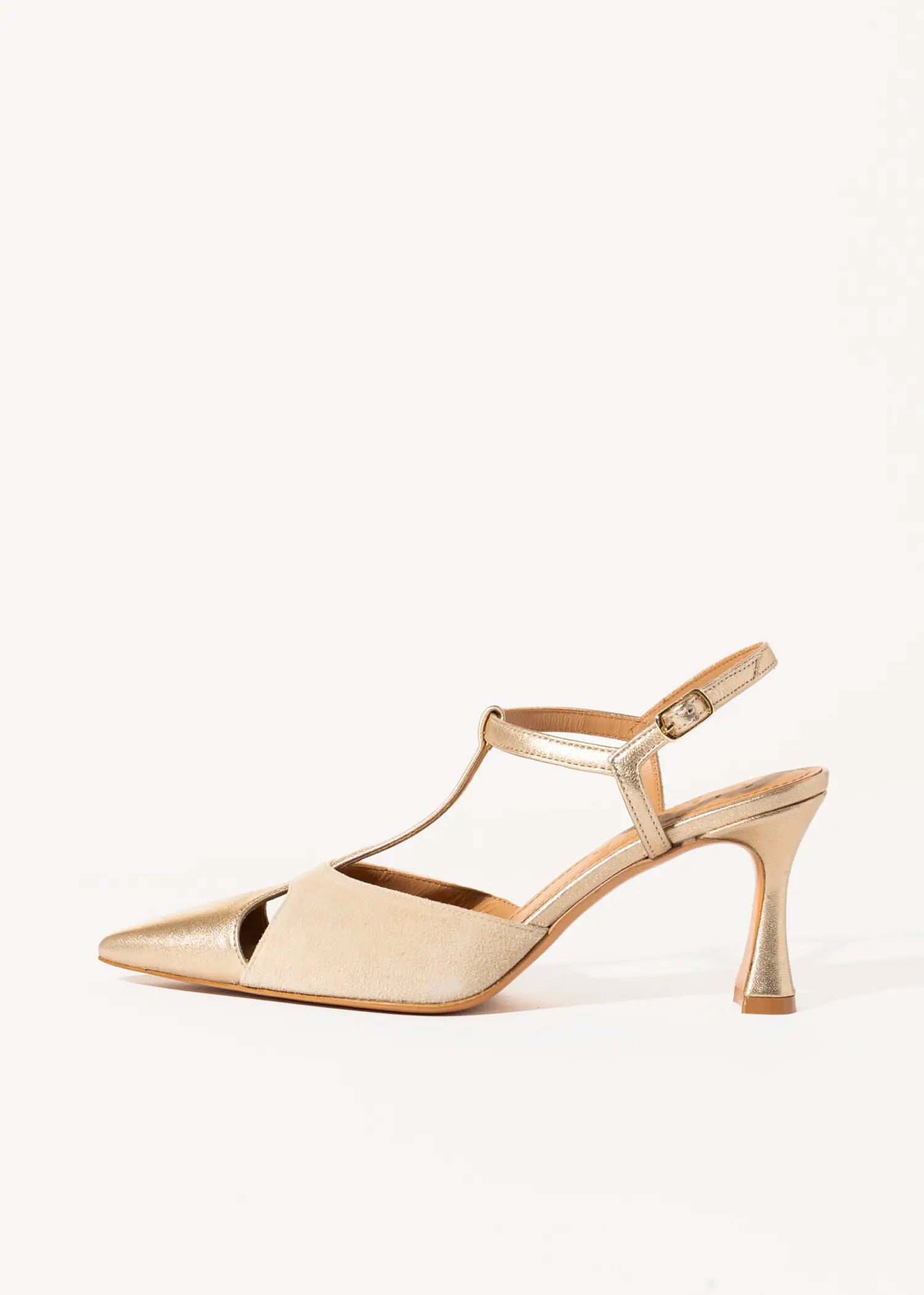swatch_Sand/Platino pia leather pump