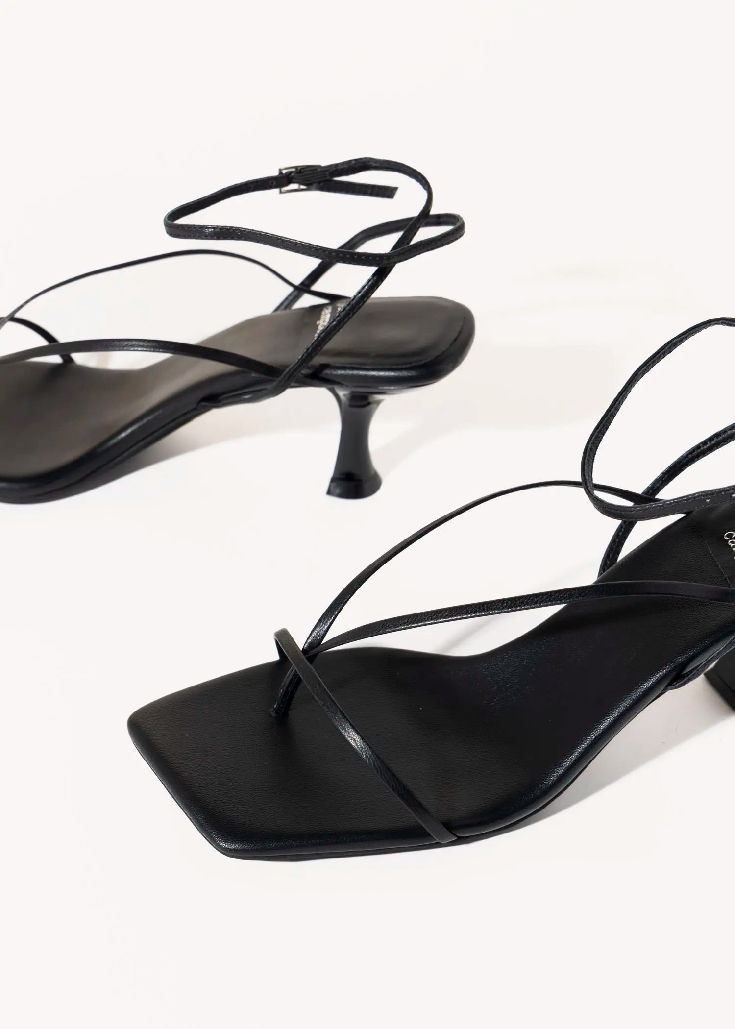 swatch_black leather fluxx heeled sandal heeled sandals