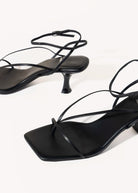 swatch_black leather fluxx heeled sandal heeled sandals