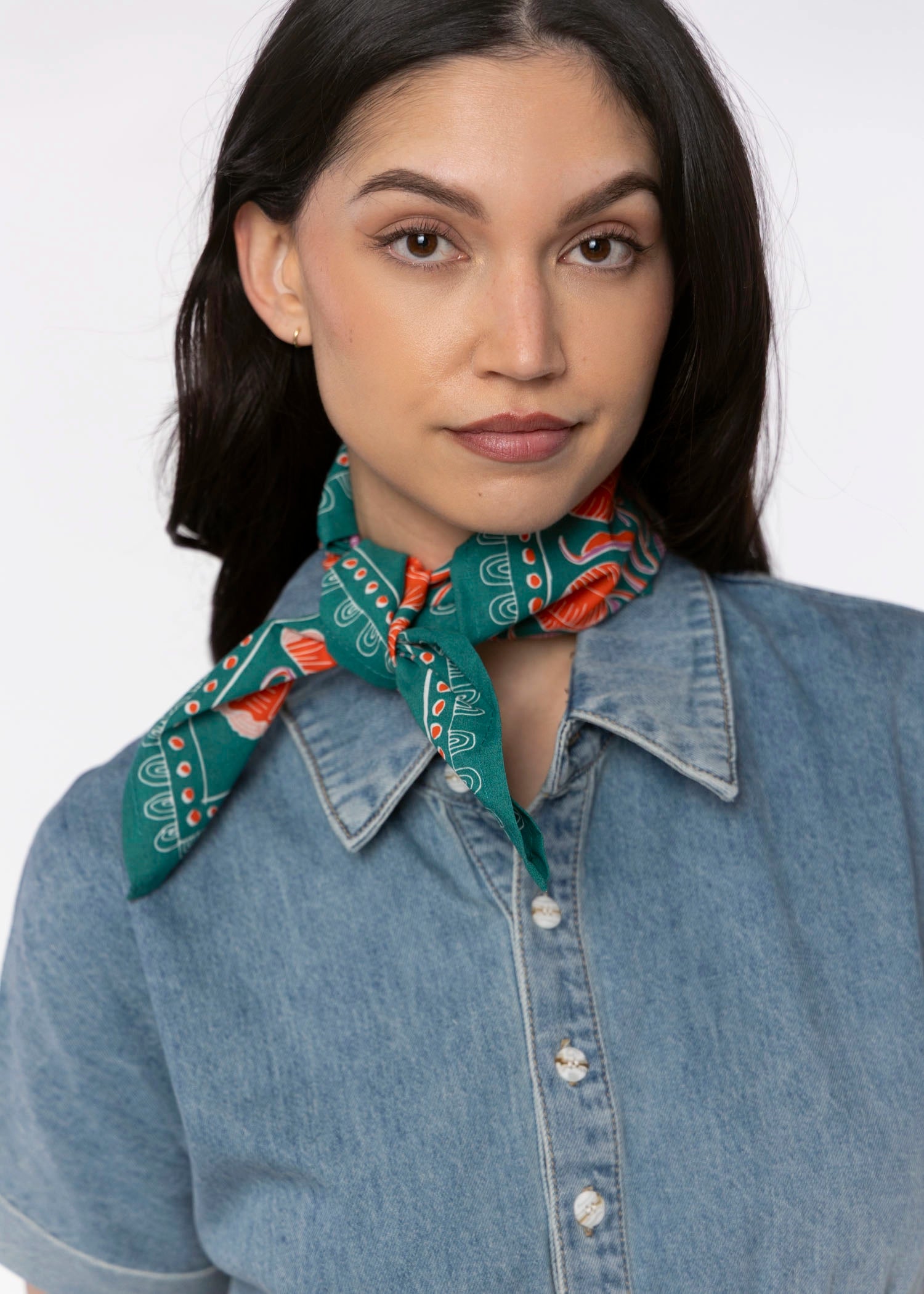 swatch_Winnie-Teal cotton bandana