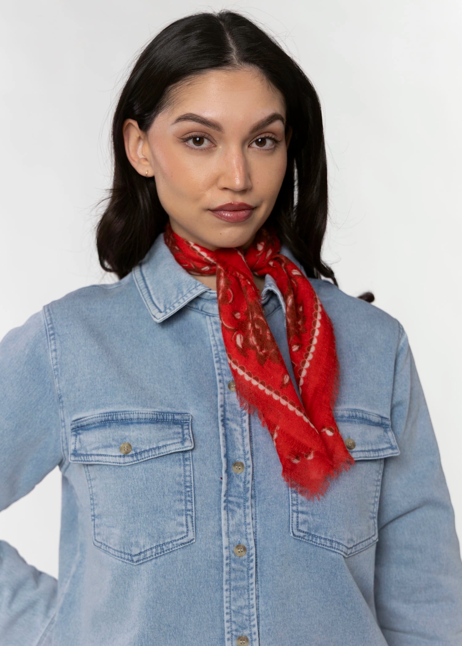 swatch_Red wyeth cashmere bandana scarf