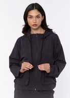 swatch_Charcoal Blue thread and supply walker jacket