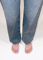 swatch_Lilac arch support flip flop flat sandals