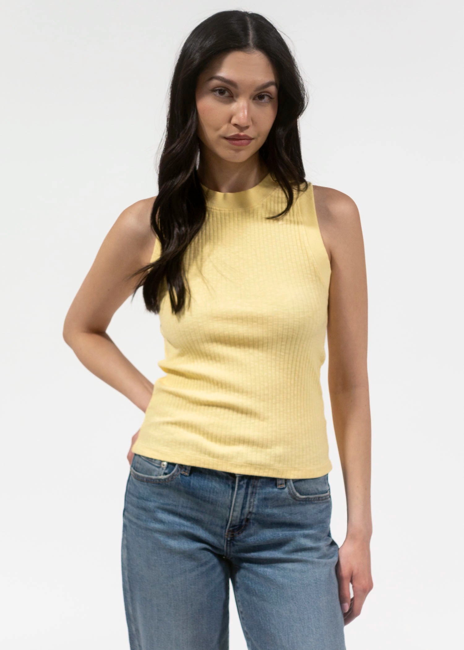 swatch_Butter Yellow player racerback tank apparel