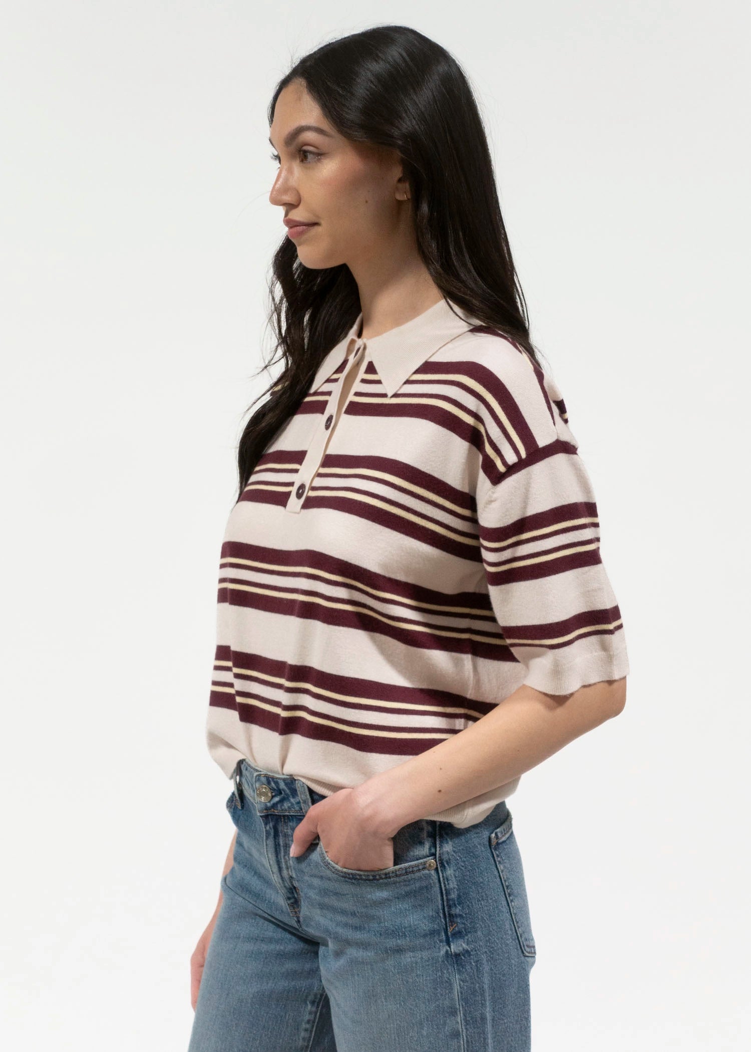 swatch_Ecru rd style manaia knit polo