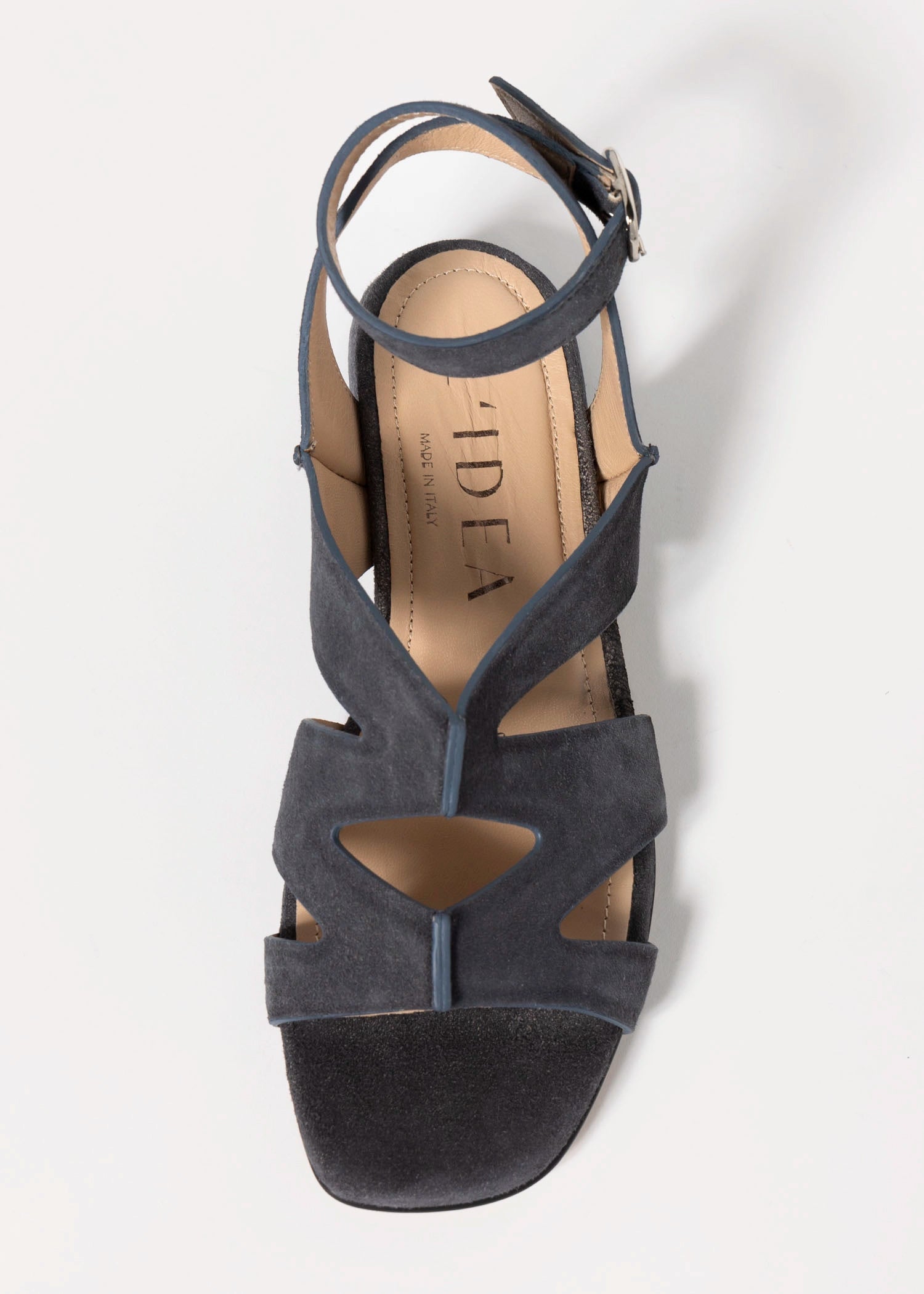 swatch_Charcoal Suede flat suede sandal