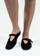 swatch_Black Suede bibi lou maia flat