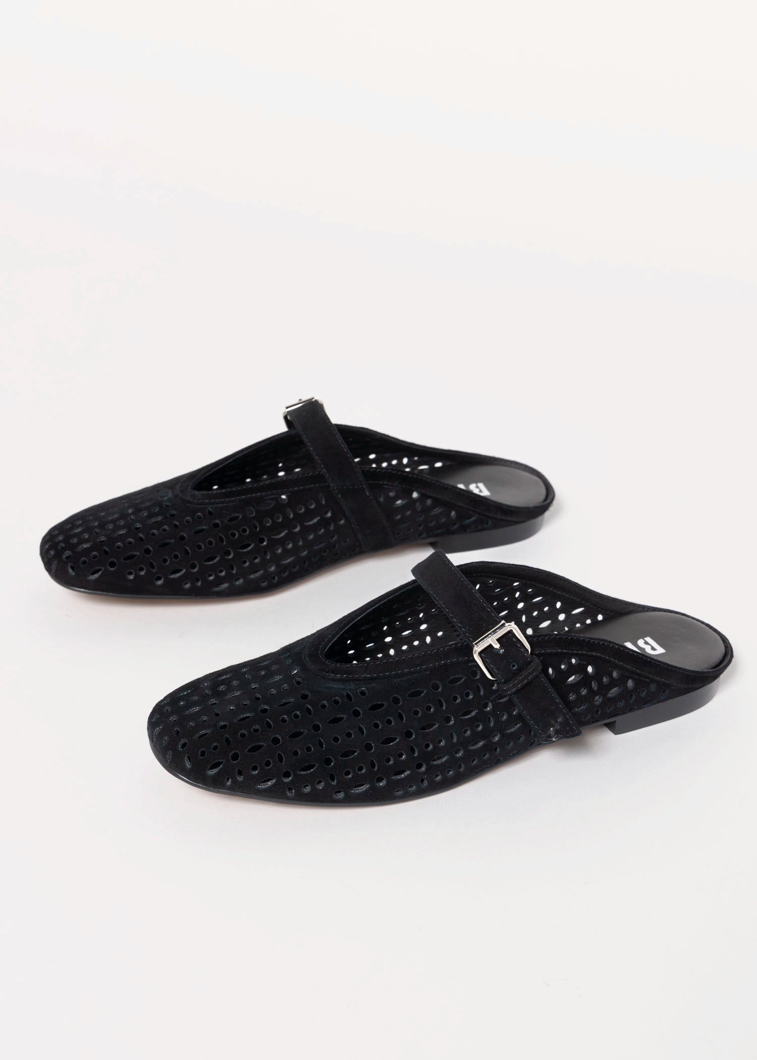 swatch_Black Suede bibi lou maia flat