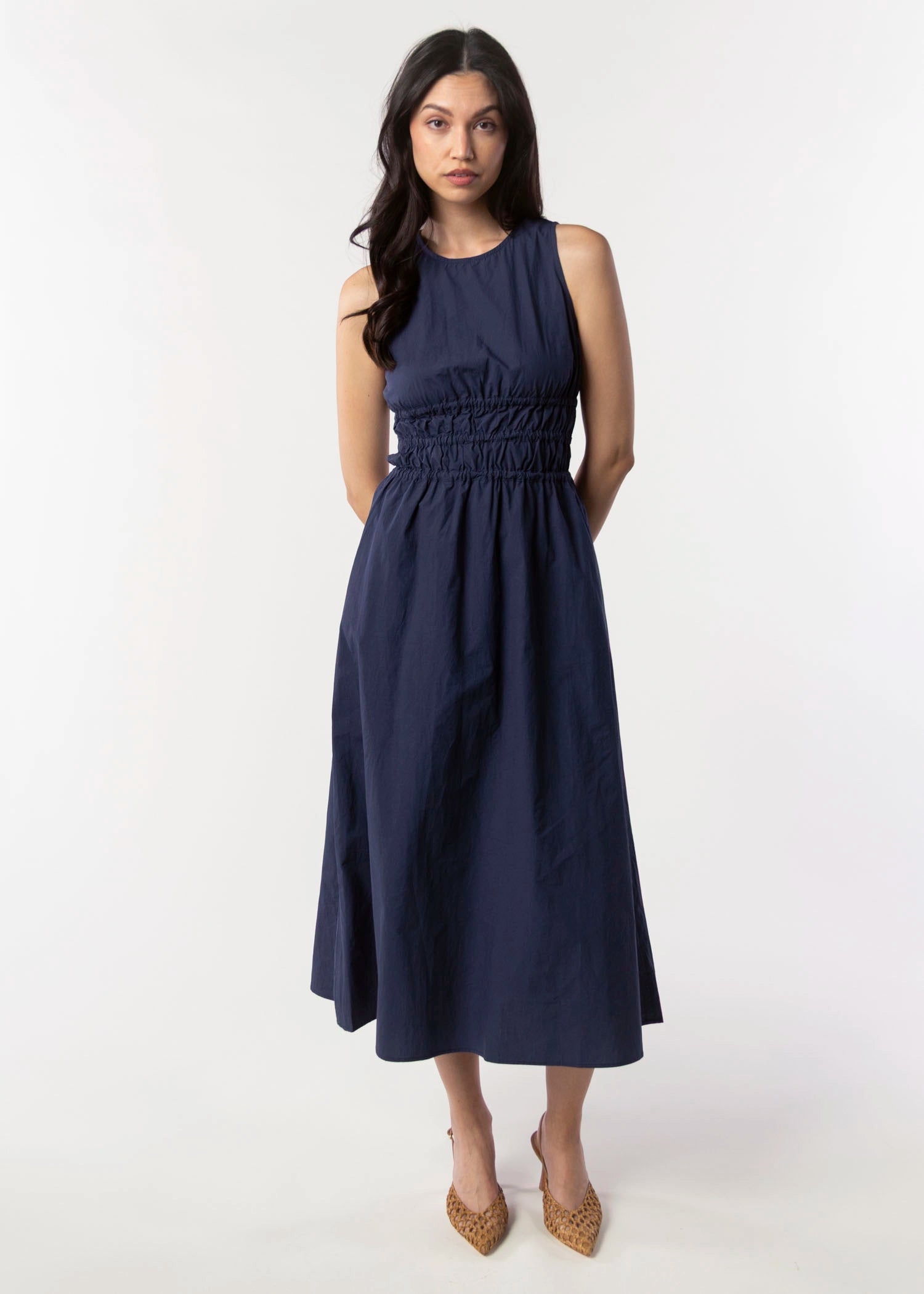 swatch_Navy deluc turchi midi dress