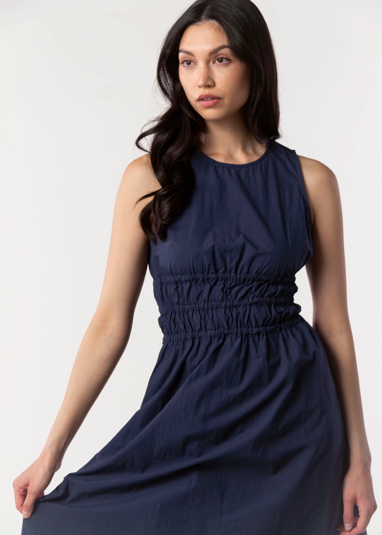 swatch_Navy deluc turchi midi dress