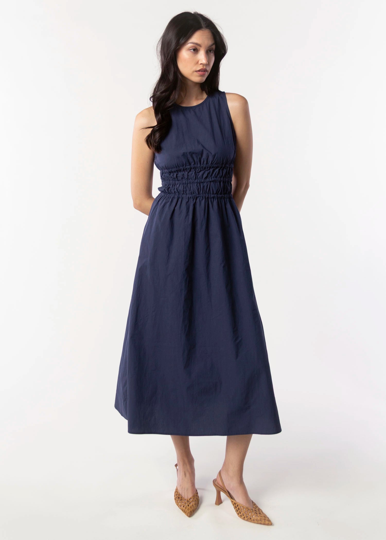 swatch_Navy deluc turchi midi dress
