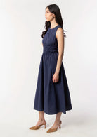 swatch_Navy deluc turchi midi dress