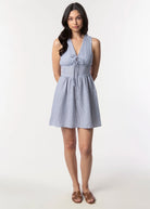 swatch_Blue/White sadie and sage garden sun mini dress