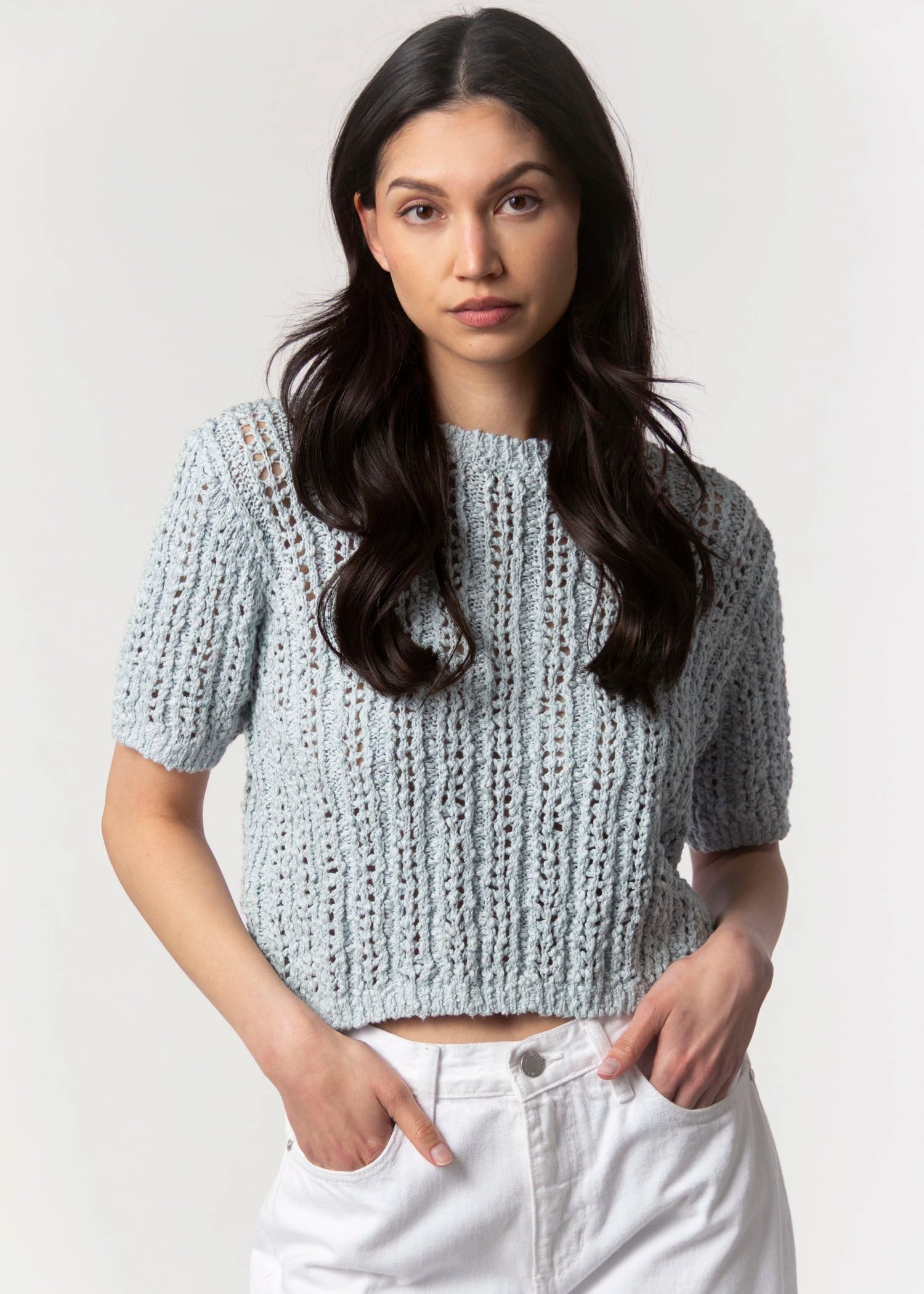 swatch_Light Blue sadie and sage persue crochet sweater