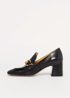 swatch_Black Leather mara bini perla heeled loafer
