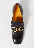 swatch_Black Leather mara bini perla heeled loafer