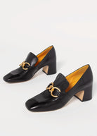 swatch_Black Leather mara bini perla heeled loafer